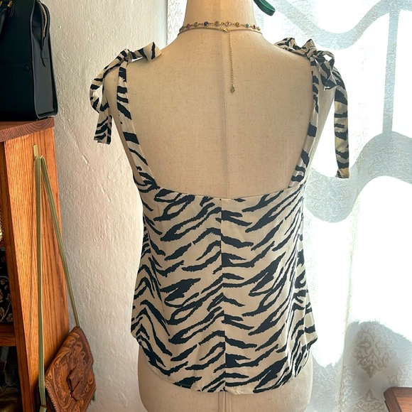 Reformation Zebra Print Tank Top Camisole XS - Picture 5 of 13